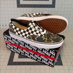 Vans Van Doren Archive Men's Checkered Camo Sneakers SKU VN0W3CDOV Deadstock